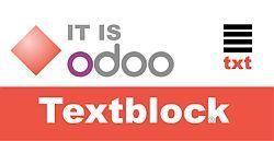 Odoo text and image block